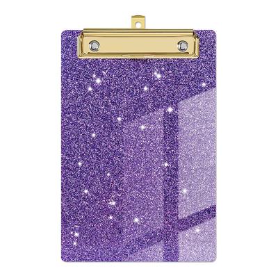 TEMU Sparkling Acrylic Clipboard, Other Plastic Office Folder Board, For Students, Conference Notes, Doctor Nurse Writing Pad