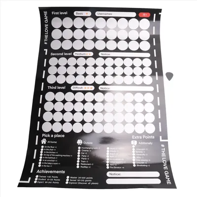 The Love Game Scratch Off Poster Game für Paare, Valentinstagsgeschenke, Wandposter, Geschenk für Image