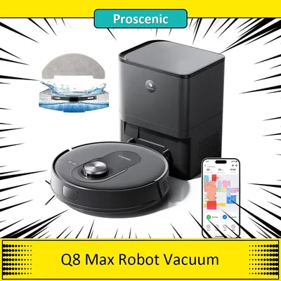 Pro scenic q8 max Roboter Vakuum und Mopp Kombination mit Selbst entleerung station, max. 4200pa Image