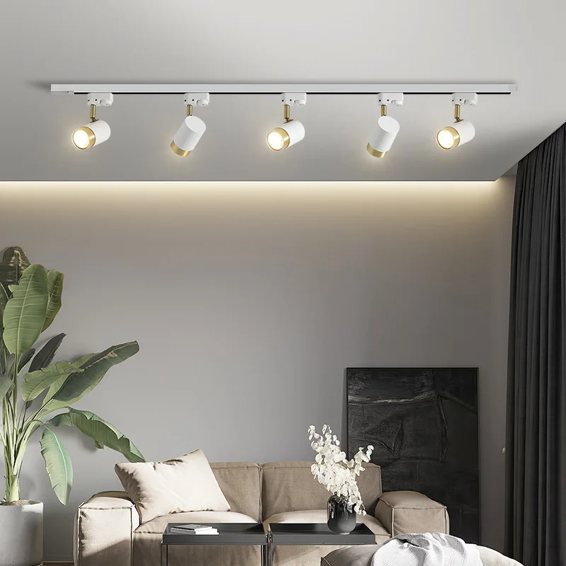 Gu10 LED Decken leuchte Scheinwerfer Haus dekoration Korridor Schienen lampe Winkel verstellbare Dekor Schiene Decken leuchte Leuchte deckenleuchte glühbirnen schienensystem lampe schinen licht system