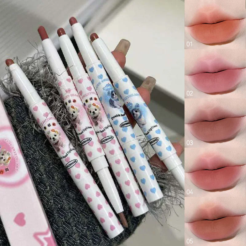 HERORANGE Dual-Ended Lip Liner & Velvet Matte Lippenstift – Präzise Lippenkonturierung mit weicher, nebliger Oberfläche Image