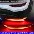 3-in-1 LED paraurti posteriore riflettore lampada luce di marcia con luci di arresto freno di coda indicatore di direzione per Hyundai Tucson 2015-2020
