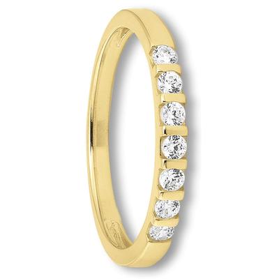 Goldring ONE ELEMENT "Zirkonia Ring aus 333 Gelbgold" Gr. 52, gold, Fingerringe, Damen, 52,mit Zirkonia, Gelbgold 333-Gold, Gelbgold 333, Gold, Damen Gold Schmuck Image