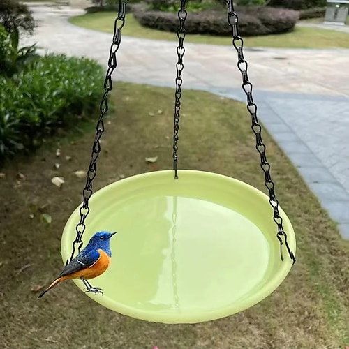 2-in-1-Vogelfutterschale mit 7 Farben, Vogelfutterspender für den Außenbereich, geeignet für die Tierwelt im Garten, Vogelbad, Trinkwasser und die Fütterung zu Hause