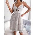 Damen Midikleid Wickelkleid Sommerkleid A Linie Kleid Cami-Kleid Urlaub Strand Design Urlaub Täglich Regular Fit Blumen Ärmellos V Ausschnitt Weiß Rote Blau Sommer