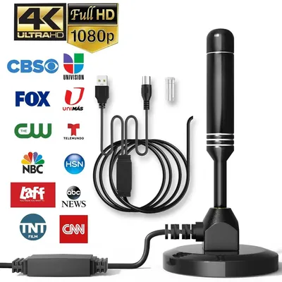 2025 HD TV Antenna Indoor Outdoor Aerial Set 5000 Miles Amplified Digital Antenna for tv Receiver