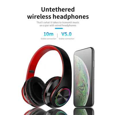 B39 Wireless Headset LED gaming headset bass headset HIFI sound quality ultra-long range route for