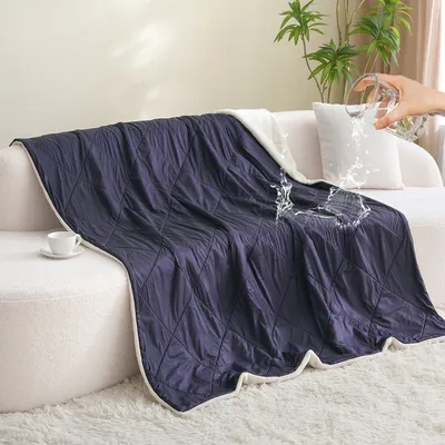 Winter Warm Plaid Blanket Romantic Cozy Shaggy Blanket 100% Waterproof Blanket for Bed Couch Sofa