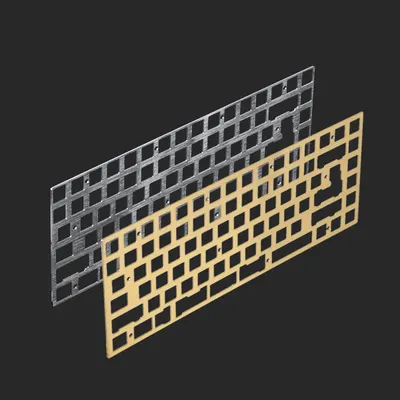 84 Key Positioning Plate Brass Aluminum Polycarbonate Plate 84 Keyboard Plate Compatible KBD75 V1