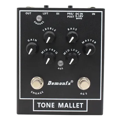 High Quality Demonfx Bass Station Amps Preamp / DI Bass pedal for Electric Bass NEW
