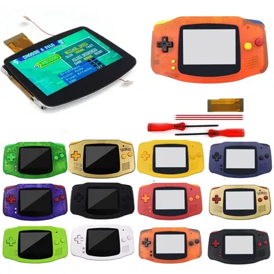 Newest GBA V5 Screen IPS Laminated Easy Install Drop-in Replacements HD Screen for Gameboy Avance