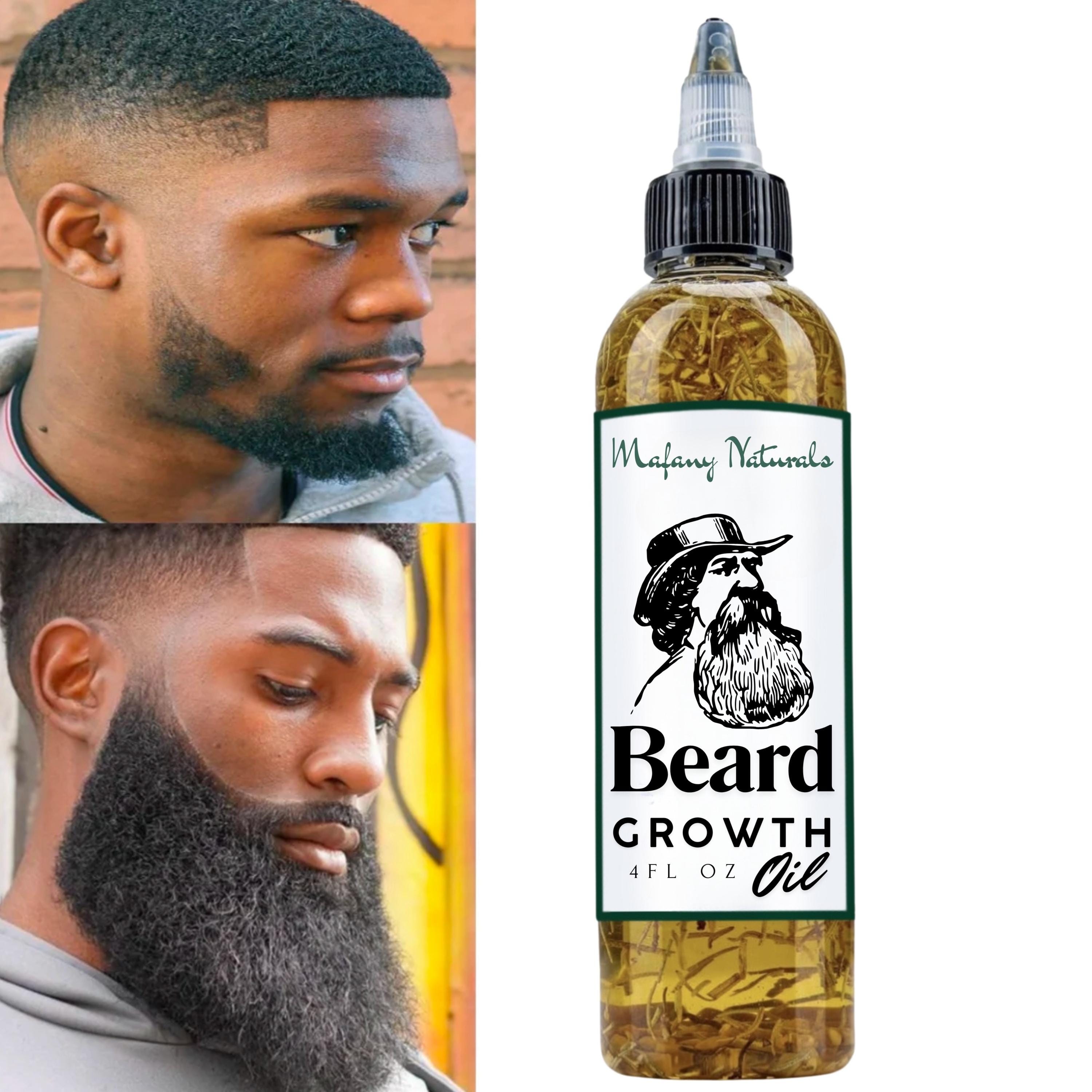 Olio per la crescita della barba, ispessimento rapido della barba, olio per la crescita della barba a base vegetale, cura della barba maschile
