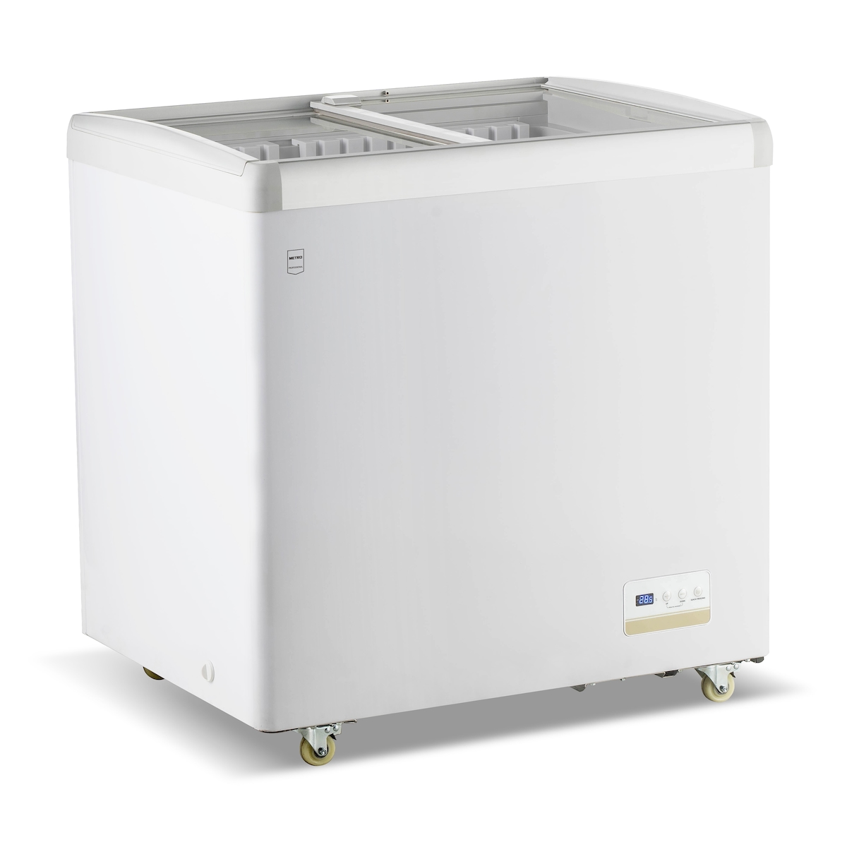 METRO PROFESSIONAL Tiefkühlvitrine GICC1192, 83.4 x 65.3 x 87 cm, 192 L, mit Schloss und Schlüssel, weiß Image