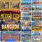 Targa Vintage City New York Bangkok zurigo atene Toronto Metal Tin Sign Metal Car Tag per Garage Cafe Bar Wall Decor