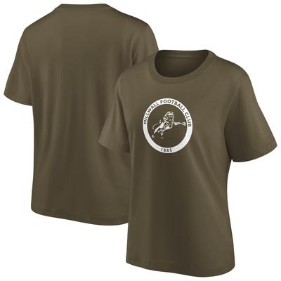 Millwall Mono Logo Graphic T-Shirt (Relaxed Fit) – Khaki – Damen Image