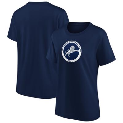 Millwall Primary Logo Grafik-T-Shirt – Marineblau – Damen Image