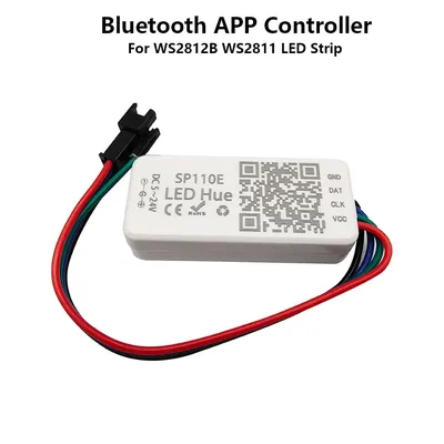 WS2812B WS2812 WS2811 Controller,SP110E Bluetooth APP Pixel Light Strip Controller For SK6812 RGBW