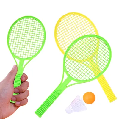 Children Mini Badminton Tennis Racket with Two Balls Plastic Parent-child Physical Exercise Baby