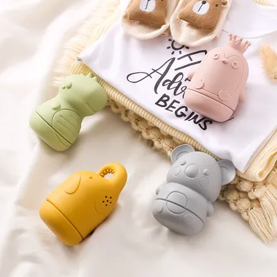 1Pc/4Pcs Baby Silicone Bath Toys Cute Cartoon Animal Baby Silicone Smoothing Bathing Toys For Kids