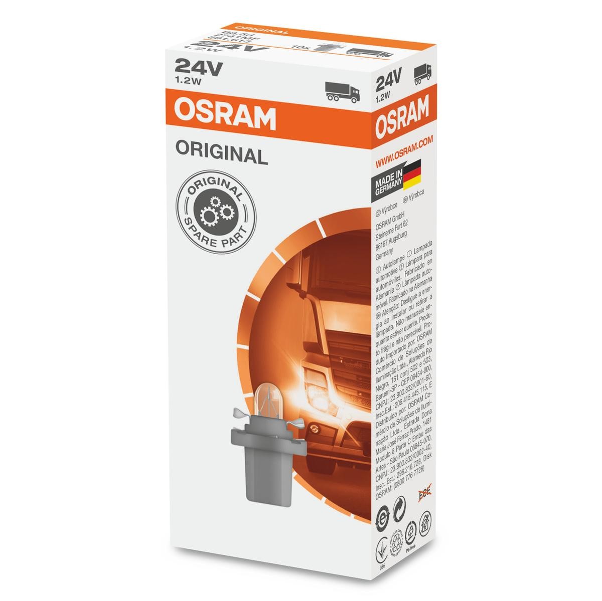 OSRAM Glühlampe, Instrumentenbeleuchtung 2741MF Image