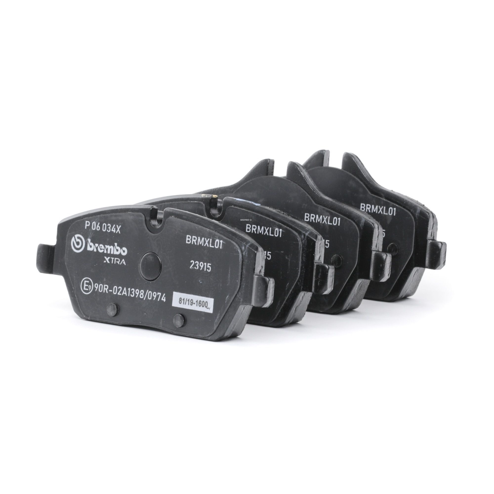 BREMBO Bremsbelagsatz BMW,MINI P 06 034X 34116767144,34116774050,2289143 34106884263,34112289143,34112289145,34116794056,34118867474,34116771837