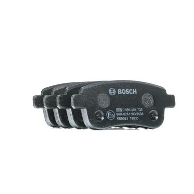 BOSCH Bremsbelagsatz RENAULT 0 986 494 735 440604694R,8660000779,BP1750 E190R011195161,440601416R,440603558R,440603734R Image