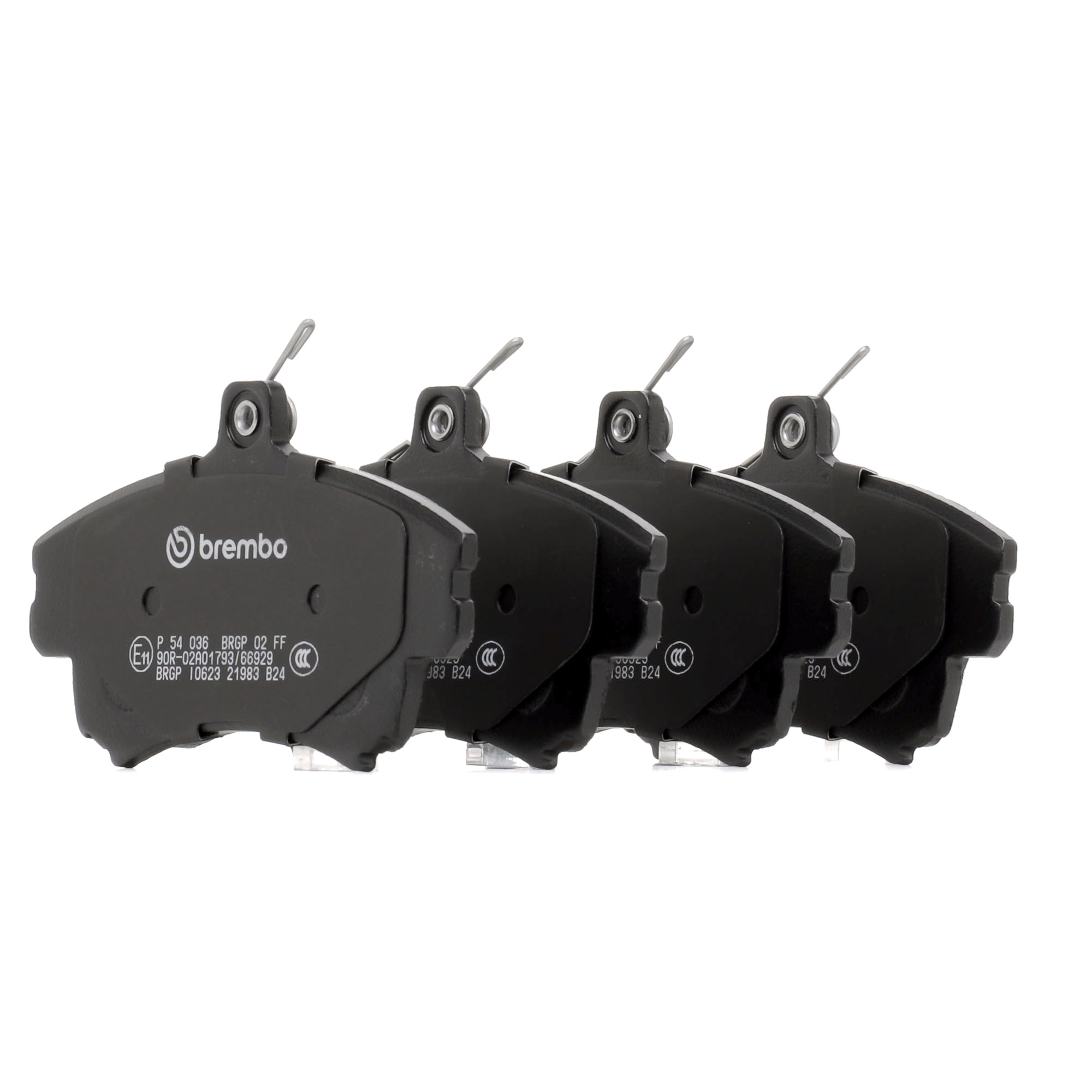 BREMBO Bremsbelagsatz VOLVO,MITSUBISHI,SMART P 54 036 M850976,MR955351,4544210110 A4544210010,30623259,30630612,MZ690339,4544210010,30623253,30769199