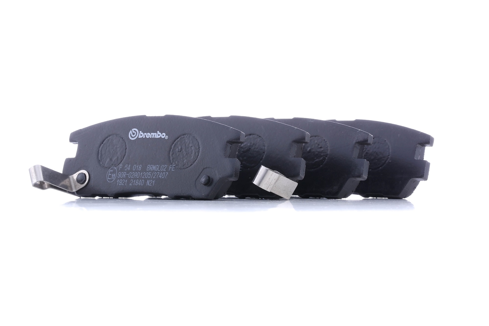 BREMBO Bremsbelagsatz MITSUBISHI P 54 018 MZ690009,MZ690030,MZ690170 AY060MT003,7447D567,MR129579,MB858463,MR389572,MZ690009EU,MZ690344,MN102623