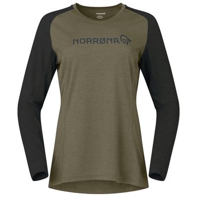 Norrøna - Women's Fjørå Equaliser Lightweight Long Sleeve - Radtrikot Gr S oliv Image