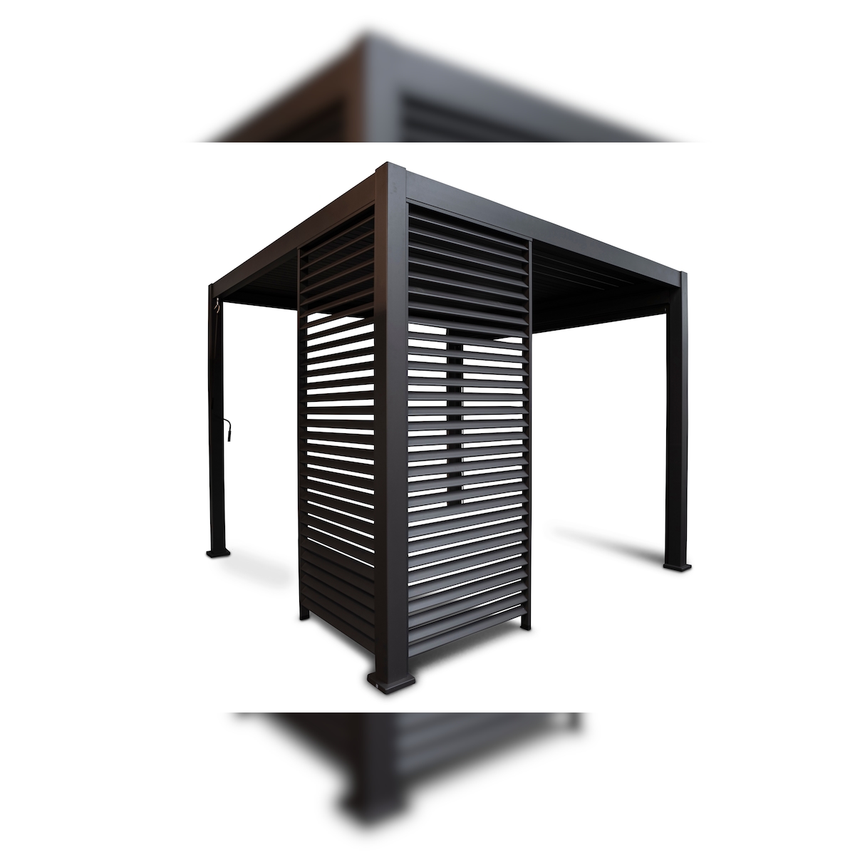 Leco Wand 93 cm zur Lamellenpergola DELUXE anthrazit Image