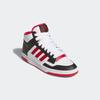 Sneaker ADIDAS SPORTSWEAR "RAPID COURT MID", Gr. 41, core schwarz, team power rot 2, cloud weiß, Leder, Synthetik, sportlich, Schuhe