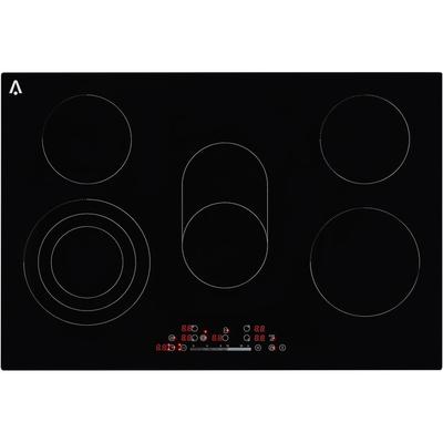 5 Burner Electric Cooktop,Ceramic Glass Radiant Electric Stovetop Built-in Stove Top