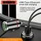 New USB Car Pull Ring Car Charger Fast Charge Mini Hidden 66W Flash Charge Multi-function Car