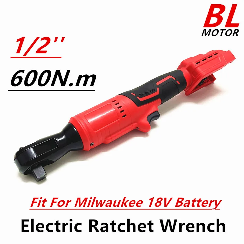 Misura Per Milwaukee 18V Batteria Brushless Chiave A Cricchetto Elettrica 1/2 