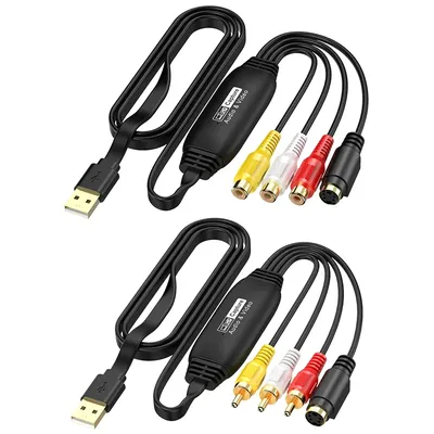 USB Video Capture Card VHS TV DVD VCR USB zu AV Video Capture Adapter RCA zu USB Video Konverter für Mac PC Image