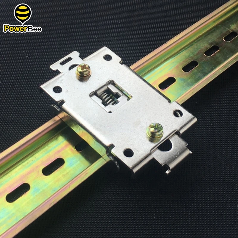 Feste Schnalle, Schnappclip-Klemmmontage, 35 mm DIN-Schiene, verwendet für DA AA DD VA VD LA einphasiges Halbleiterrelais SSR Image