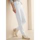 Slim-fit-Jeans CECIL "Style Toronto", Damen, Gr. 32, Länge 30, weiß, Denim/Jeans, Obermaterial: 97% Baumwolle, 3% Elasthan, unifarben, casual, slim fit knöchellang, Jeans, im Five-Pocket Style