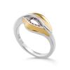 Orphelia 'Anet' Damen-Ring aus 925er Sterlingsilber – Silber/Gold ZR-7520/G