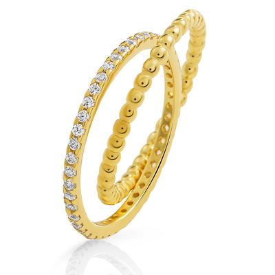 Orphelia 'Everest' Damen-Ring aus 925er Sterlingsilber – Gold ZR-7542/G Image