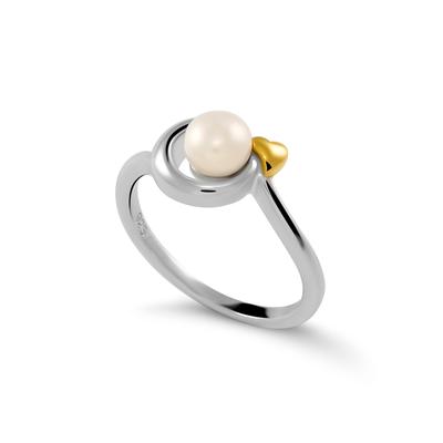Orphelia 'Mathilde' Damen-Ring aus 925er Sterlingsilber – Silber/Gold ZR-7510/G Image