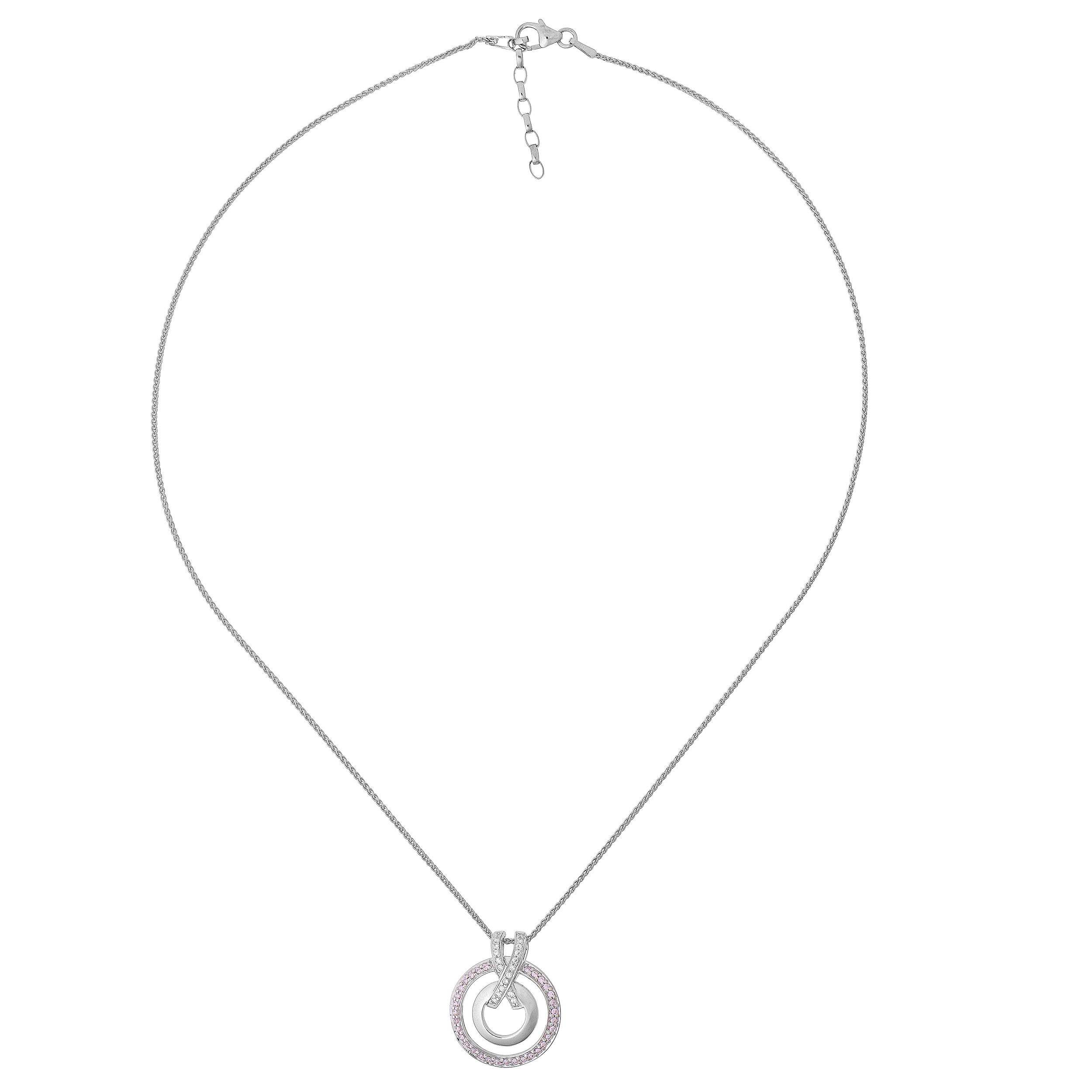 Orphelia 'Azalea' Damenkette mit Anhänger aus 925er Sterlingsilber – Silber ZH-7095 Image