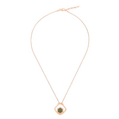 Orphelia 'Elzia' Damen-Kette mit Anhänger, 925er Sterlingsilber, Rosé, ZH-7372 Image