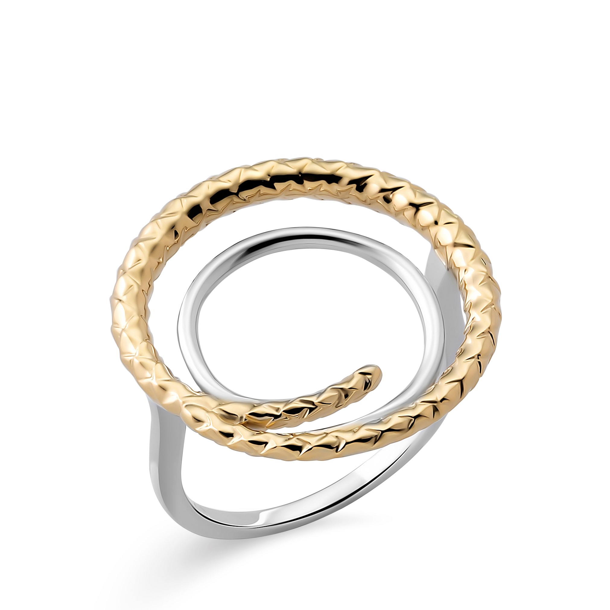 Orphelia Damen-Ring Sterling-Silber 925 – Silber/Gold ZR-7499