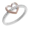 Orphelia Damen-Ring Sterling-Silber 925 – Silber/Rosé ZR-7286