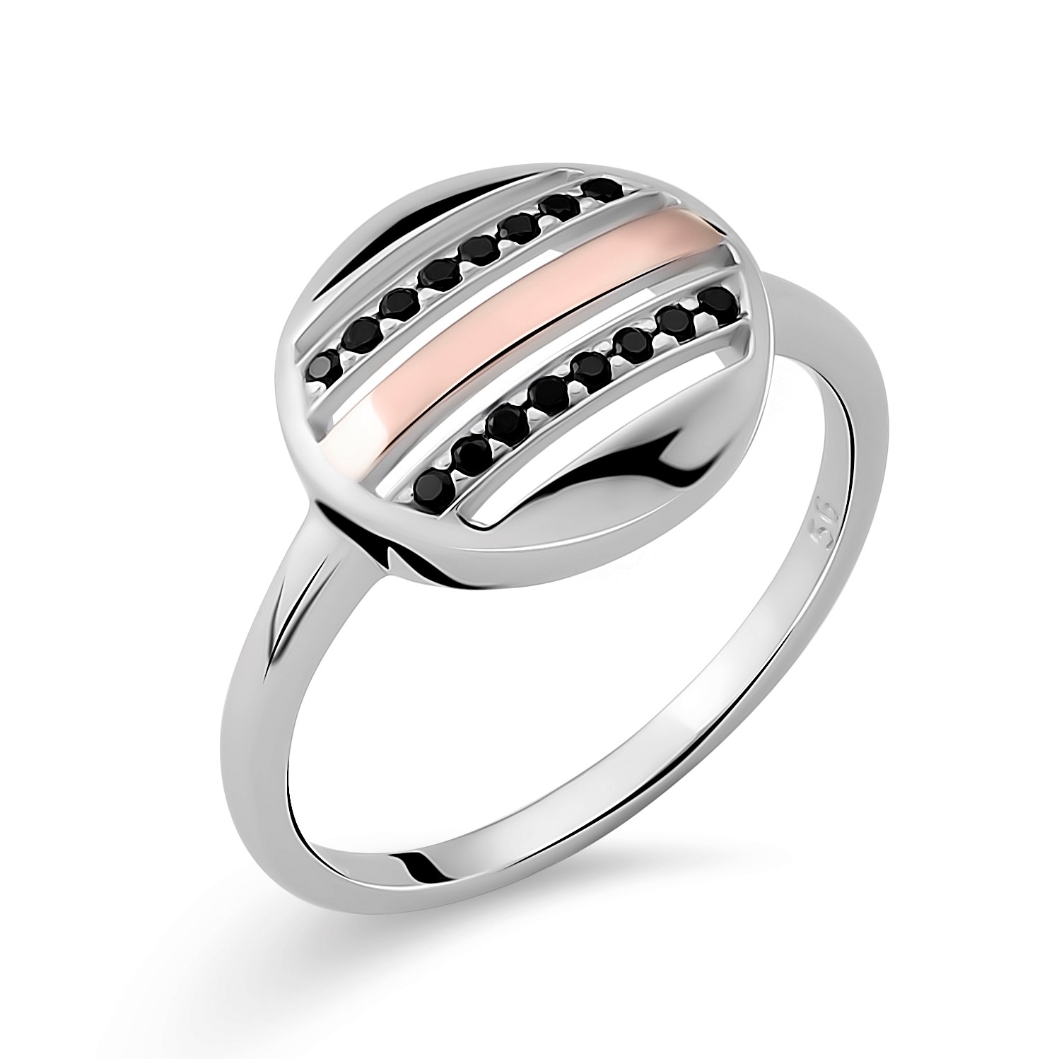 Orphelia Damen-Ring Sterling-Silber 925 – Silber/Rosé ZR-7501 Image