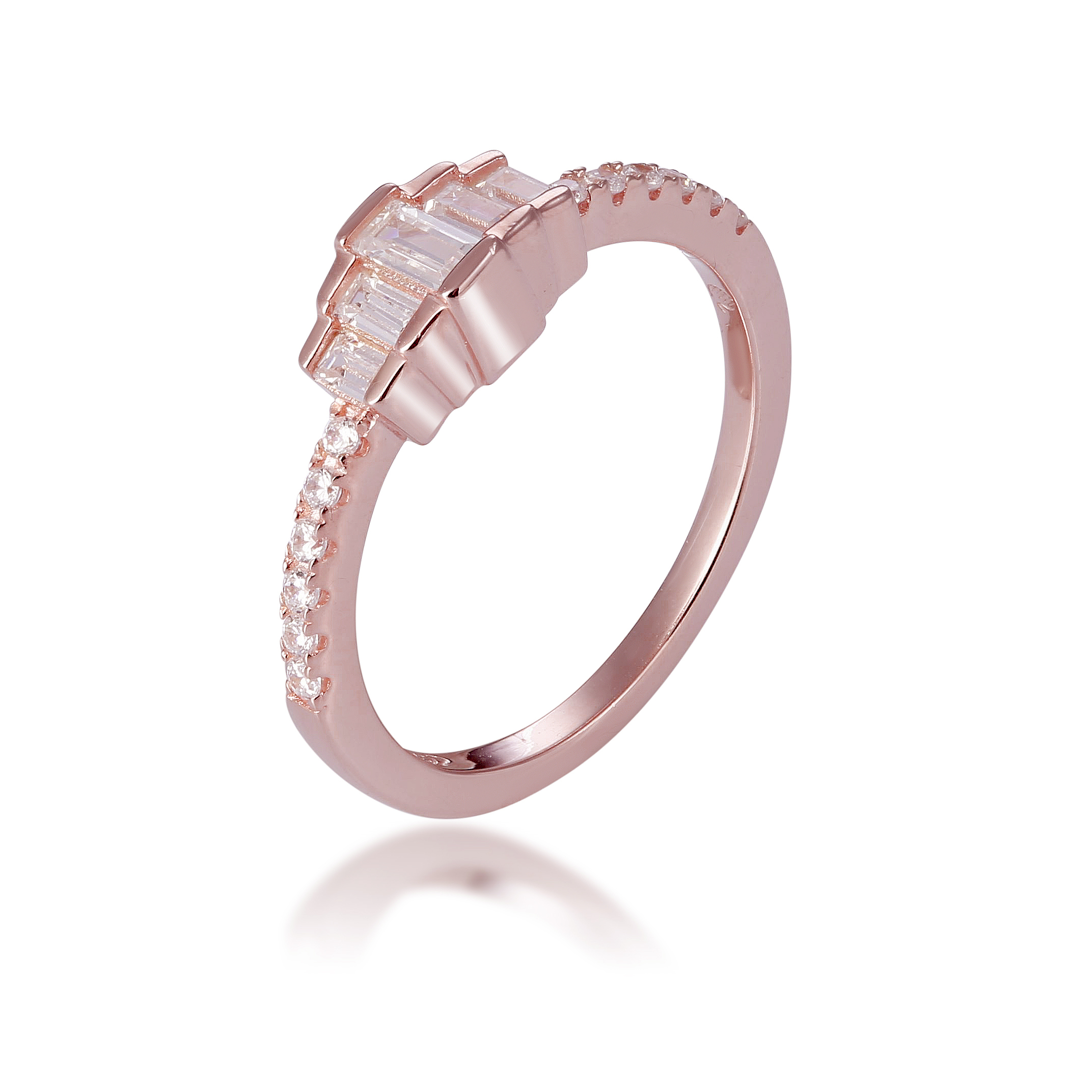 Orphelia Damen-Ring Sterling-Silber 925, Rosé, ZR-7443 Image