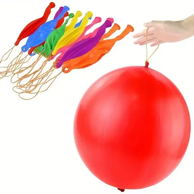 20/50/100pcs Punch Balloons with Rubber Band 18inch Thicken Fun Ballon Party Baby Shower Kids Daily