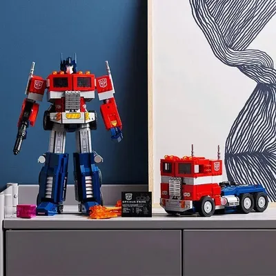2025 Technical Compatible modified car enthusiasts 10302 Red Robot Car 1508Pcs Bricks Creative
