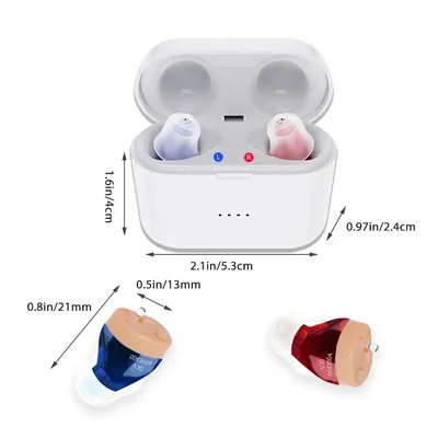 Rechargeable Hearing Aids V30 Intelligent Audifonos Mini Inner Ear for Elderly Sound Amplifier for