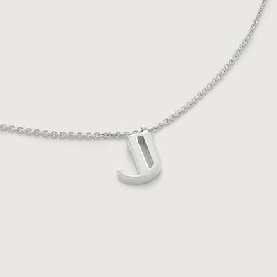 Sterling Silver Initial J Chain Necklace